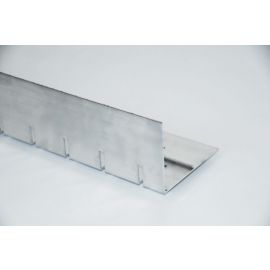 Aluminium L-profiel, geperforeerd met sleuven